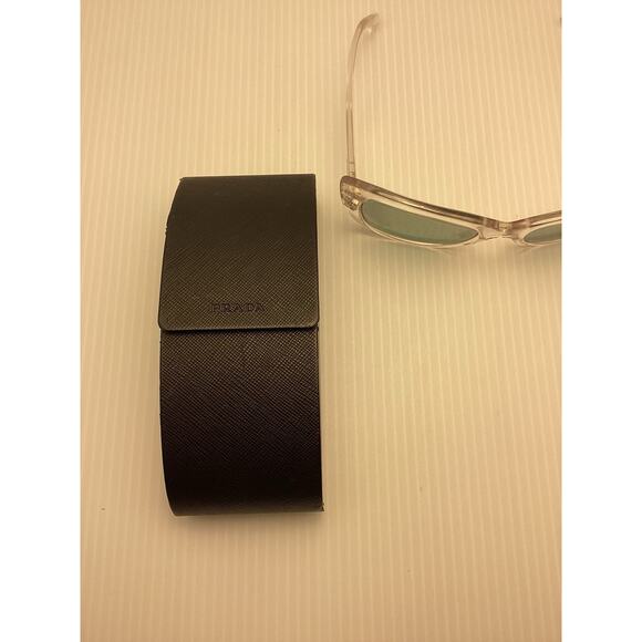 Prada Clear Cat Eye Sunglasses SPR 19M With Case - Picture 13 of 16